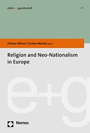 Front cover of Religion and Neo-Nationalism in Europe by Florian Hohne