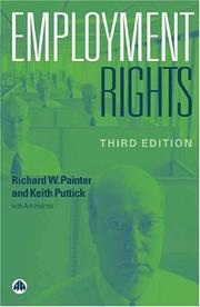 Front cover of Employment rights by Richard W. Painter