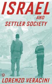Cover of Israel and Settler Society by Lorenzo Veracini