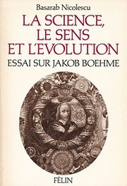 Cover of La science, le sens et l'évolution by Basarab Nicolescu