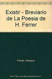 Cover of Existir by Horacio Arturo Ferrer