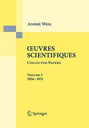Cover of Œuvres scientifiques by André Weil