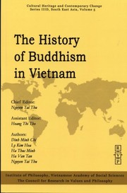 Front cover of History of Buddhism in Vietnam by Unknown