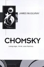 Cover of Chomsky by James A. McGilvray