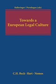 Front cover of Towards a European legal culture by Geneviève Helleringer