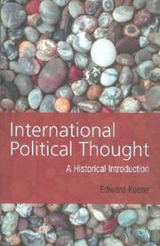 Front cover of International Political Thought by Edward Keene