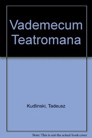 Front cover of Vademecum teatromana by Tadeusz Kudliński