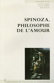 Front cover of Spinoza, philosophe de l'amour by Chantal Jaquet