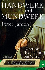 Front cover of Handwerk und Mundwerk by Peter Janich