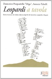 Front cover of Leopardi a tavola by Domenico Pasquariello