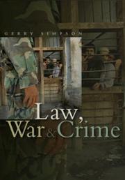 Front cover of Law, war and crime by Gerry J. Simpson