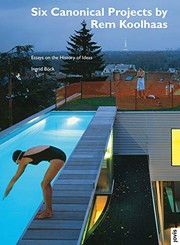 Cover of Six Canonical Projects by Rem Koolhaas by Ingrid Böck