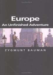Cover of Europe by Zygmunt Bauman