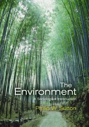 Cover of The environment by Philip W. Sutton