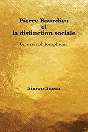 Front cover of Pierre Bourdieu et la Distinction Sociale by Simon Susen
