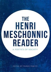 Cover of Henri Meschonnic Reader by Henri Meschonnic