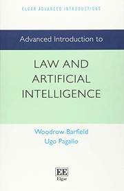 Front cover of Advanced Introduction to Law and Artificial Intelligence by Woodrow Barfield