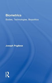 Cover of Biometrics by Joseph Pugliese