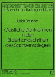 Front cover of Geistliche Denkformen in den Bilderhandschriften des Sachsenspiegels by Ulrich Drescher
