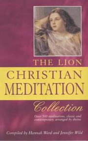 Front cover of Lion Christian Meditation Collection by Hannah Ward