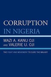 Front cover of Corruption in Nigeria by Valerie U. Oji