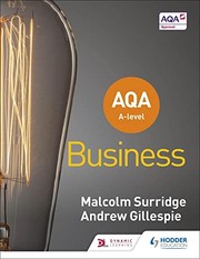 Front cover of AQA a-Level Business (Surridge and Gillespie) by Malcolm Surridge