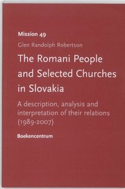 Front cover of The Romani people and selected churches of Slovakia by Glen Randolph Robertson
