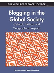 Front cover of Blogging in the global society by Tatyana Dumova
