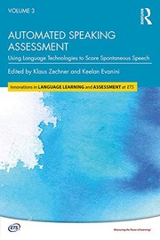 Front cover of Automated Speaking Assessment by Klaus Zechner