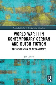 Front cover of World War II in Contemporary German and Dutch Fiction by Jan Lensen