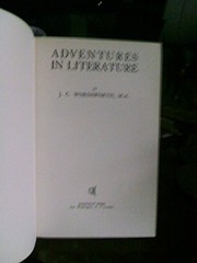 Front cover of Adventures in literature by J. C. Wordsworth