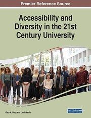 Front cover of Accessibility and Diversity in the 21st Century University by Gary A. Berg