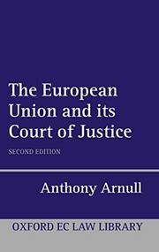 Cover of The European Union and its Court of Justice by Anthony Arnull