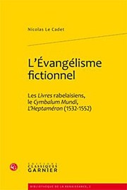 Front cover of L'évangélisme fictionnel by Nicolas Le Cadet