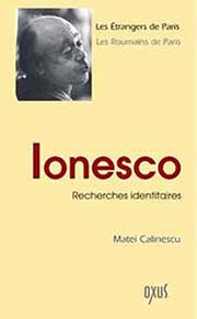 Cover of Ionesco by Matei Călinescu