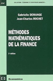 Front cover of Méthodes mathématiques de la finance by Gabrielle Demange
