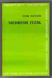 Cover of Medresh Itsik (Sifrut Yidish) by Itzik Manger