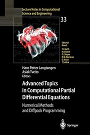 Front cover of Advanced topics in computational partial differential equations by Hans Petter Langtangen