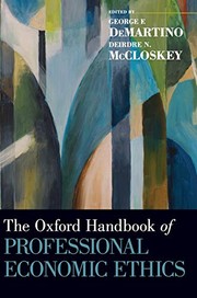 Cover of Oxford Handbook of Professional Economic Ethics by George F. DeMartino