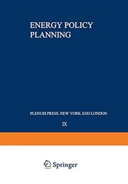 Front cover of Energy Policy Planning by B. A. Bayraktar