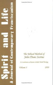 Front cover of The ethical method of John Duns Scotus by Shannon, Thomas A.