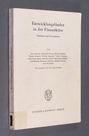 Front cover of Entwicklungsländer in der Finanzkrise by Jörn Altmann