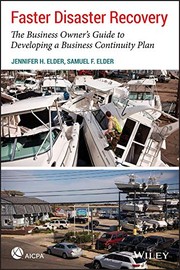 Cover of Faster Disaster Recovery by Jennifer H. Elder