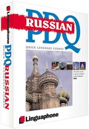 Cover of Russian PDQ-Quick Comprehensive Course by Katerina Burgess
