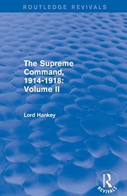 Cover of Supreme Command, 1914-1918 by Lord Hankey
