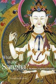 Cover of What is the Sangha? by Sangharakshita Bikshu, Sthavira