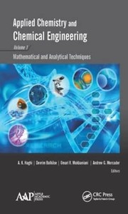 Front cover of Applied Chemistry and Chemical Engineering, Volume 1 by A. K. Haghi