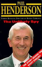Cover of The Unlikely Spy by Paul Henderson