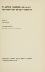 Front cover of Teaching medical sociology by International Seminar on Training Programs in Medical Sociology Louvain 1976.