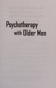 Front cover of Psychotherapy with older men by Tammi Vacha-Haase